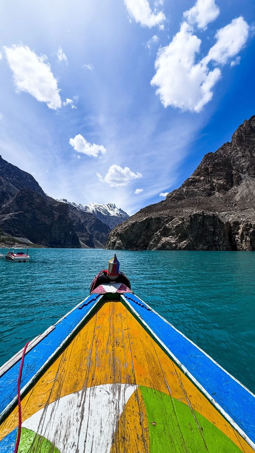 Boating on Attabad Lake