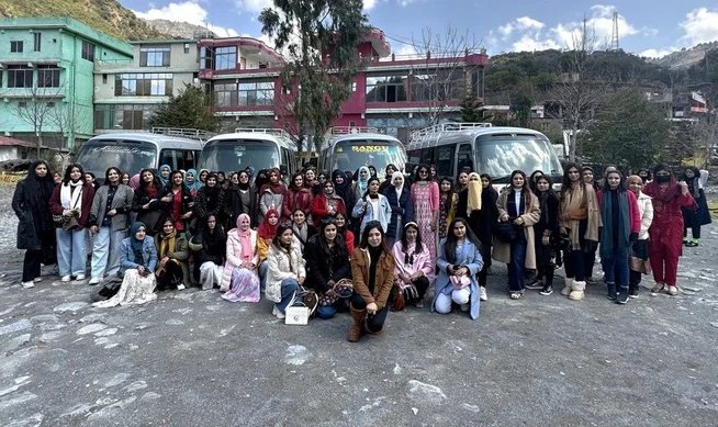 Girls group on tour