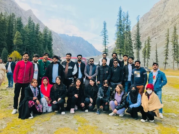 Group in the valley